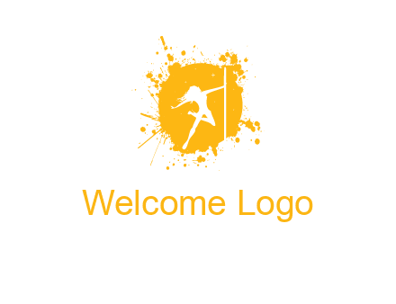 pole dance inside color splash logo