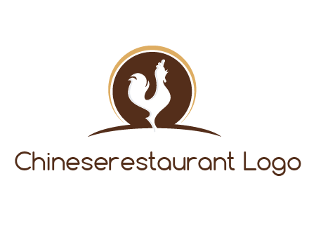 rooster standing upright