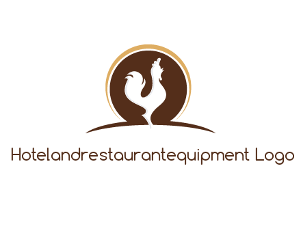 rooster standing upright