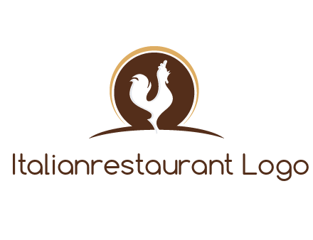 rooster standing upright