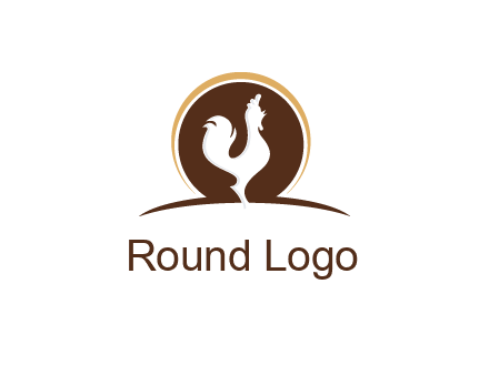 rooster standing upright