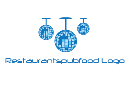 three disco balls logo