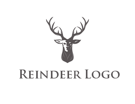 reindeer bust icon