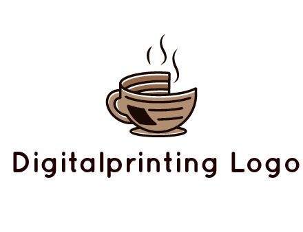 Printed mug Logo Design