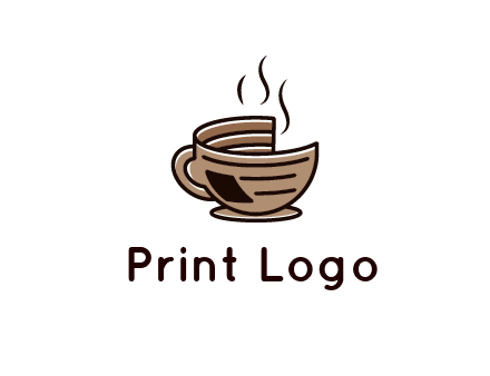 Printed mug Logo Design
