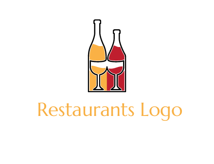 bottles beverage logo