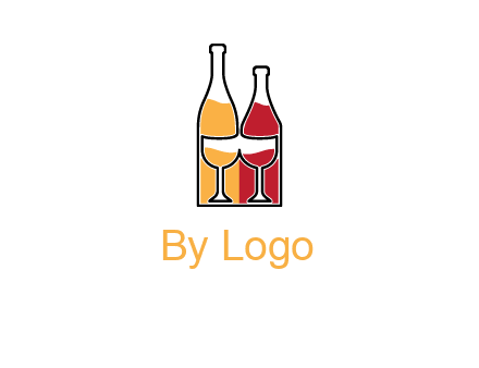 bottles beverage logo