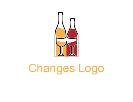 bottles beverage logo