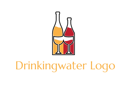 bottles beverage logo