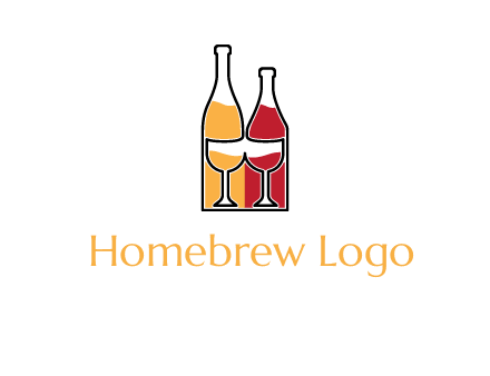 bottles beverage logo