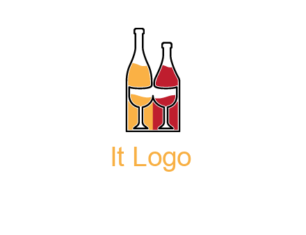 bottles beverage logo