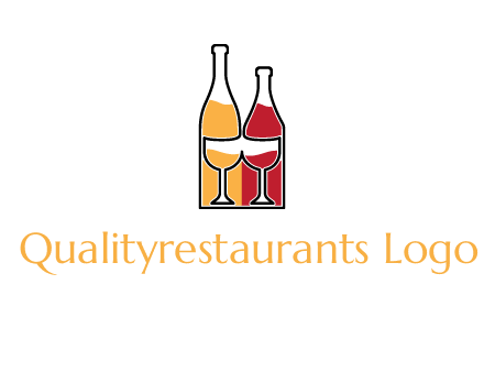 bottles beverage logo