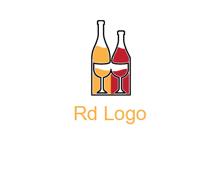 bottles beverage logo