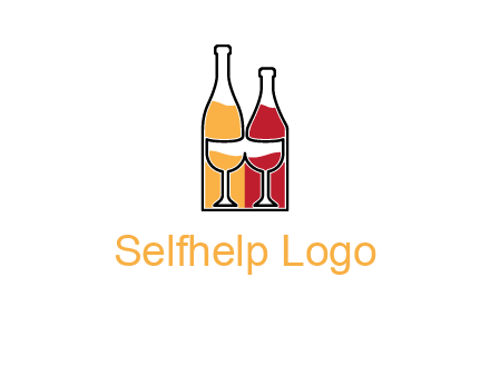 bottles beverage logo