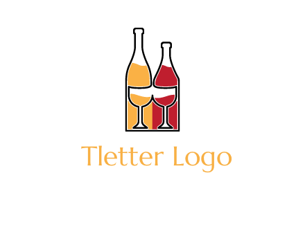 bottles beverage logo