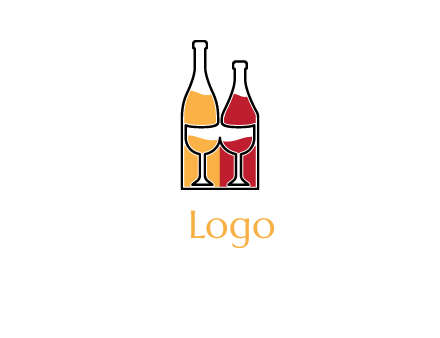 bottles beverage logo