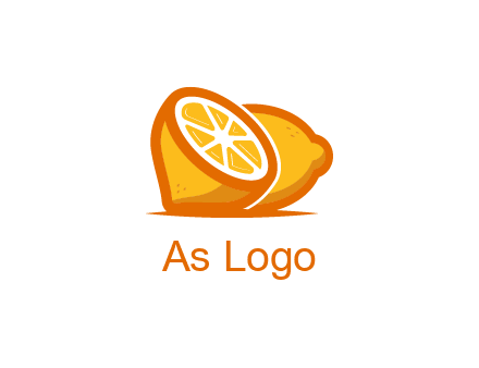 sliced lemon with a whole one