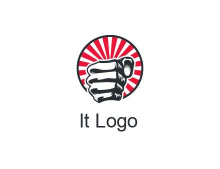 tightly closed fist