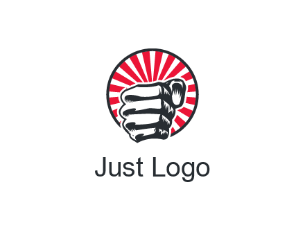 tightly closed fist