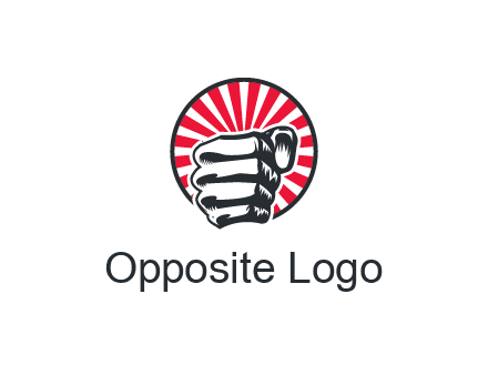 tightly closed fist