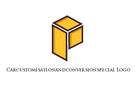 two squares and a rectangle depicting a box