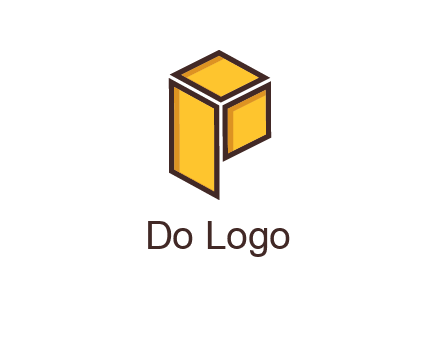 two squares and a rectangle depicting a box