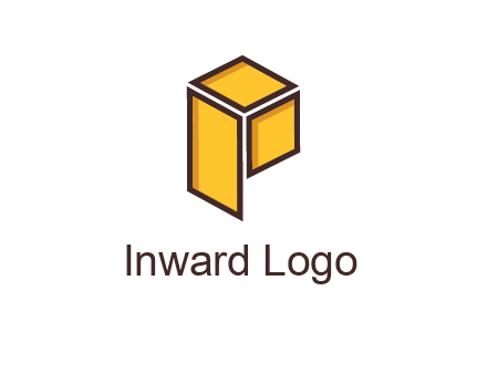 two squares and a rectangle depicting a box