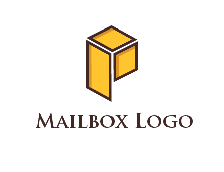 two squares and a rectangle depicting a box