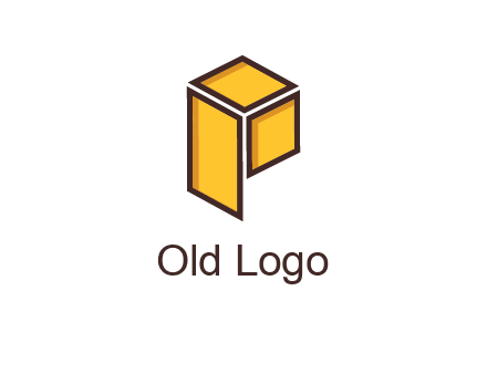 two squares and a rectangle depicting a box