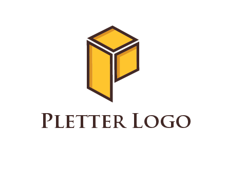 two squares and a rectangle depicting a box