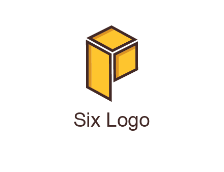 two squares and a rectangle depicting a box