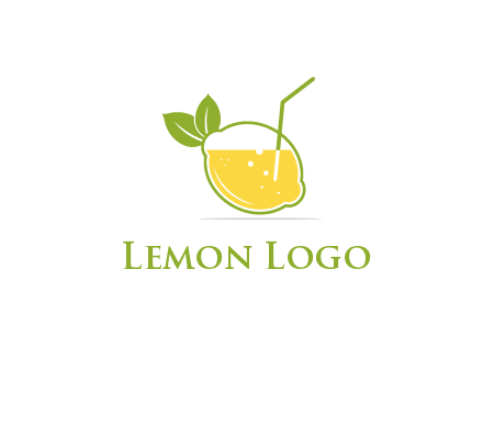 lemon with a straw