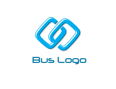 logo with two connected chain links