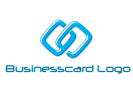 logo with two connected chain links