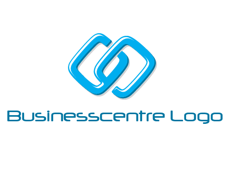 logo with two connected chain links