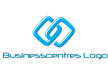 logo with two connected chain links