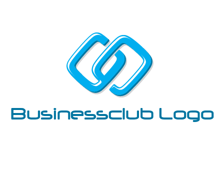 logo with two connected chain links