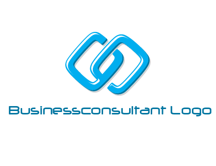 logo with two connected chain links