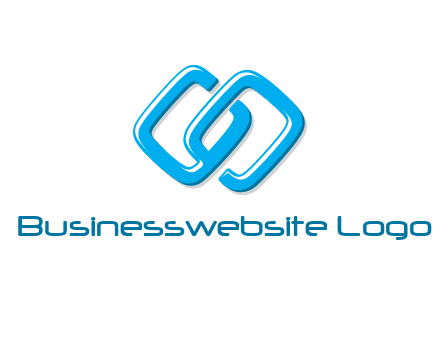 logo with two connected chain links