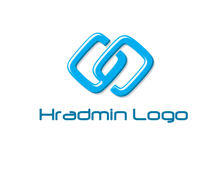 logo with two connected chain links