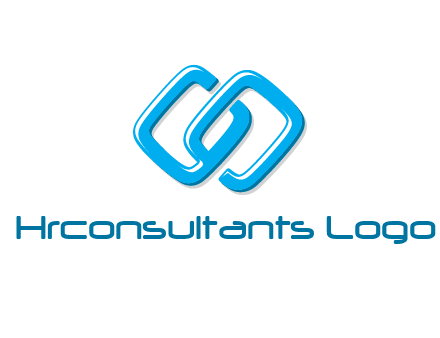 logo with two connected chain links