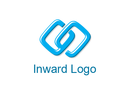 logo with two connected chain links