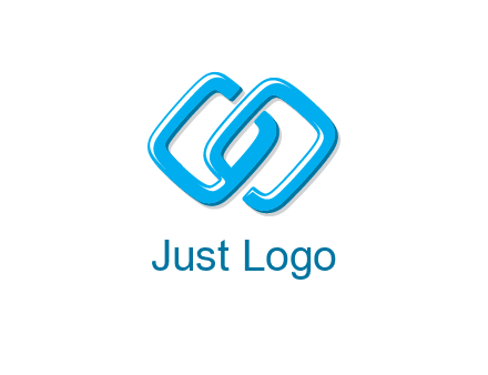 logo with two connected chain links