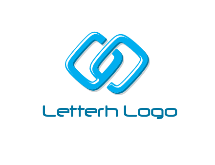 logo with two connected chain links