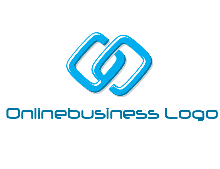 logo with two connected chain links