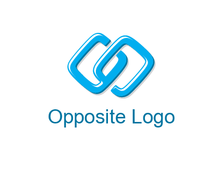 logo with two connected chain links
