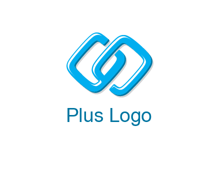 logo with two connected chain links