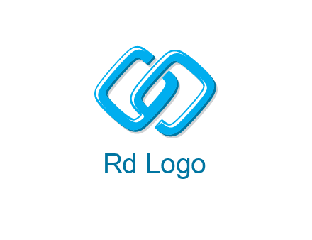 logo with two connected chain links