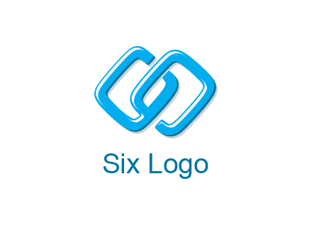 logo with two connected chain links