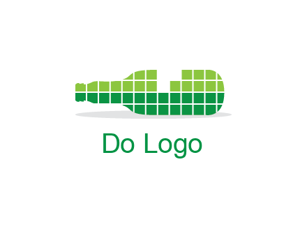 wine bottle made of cubes logo
